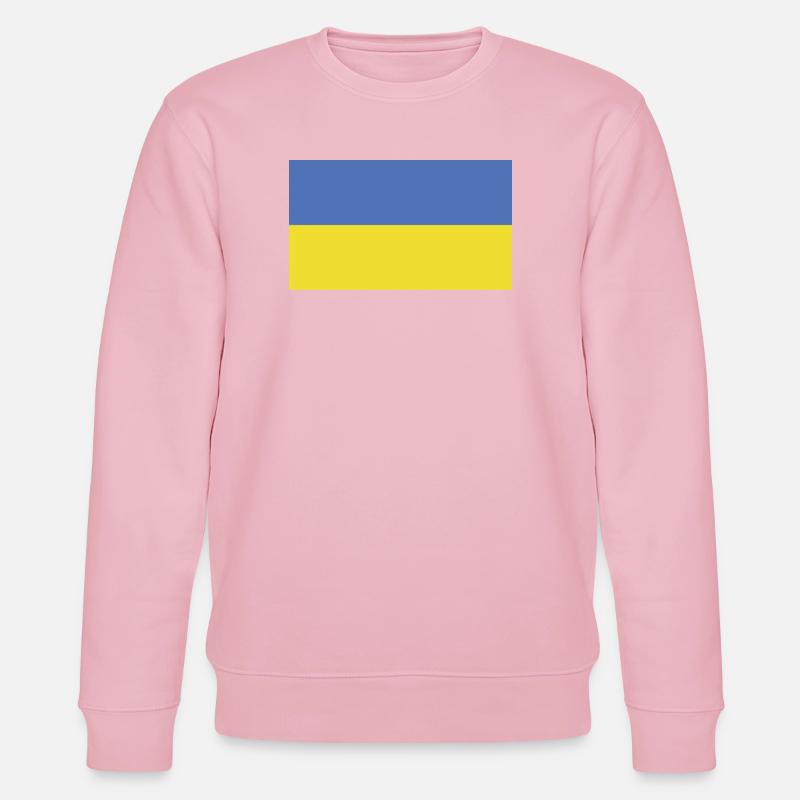 Drapeau de l’Ukraine - Sweat bio CHANGER Stanley/Stella Unisexe - rose pâle