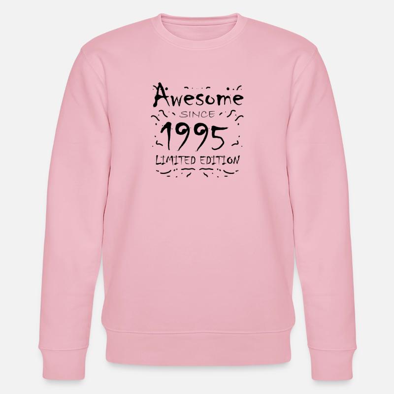 1995 - Né en 1995 - Sweat bio CHANGER Stanley/Stella Unisexe - rose pâle