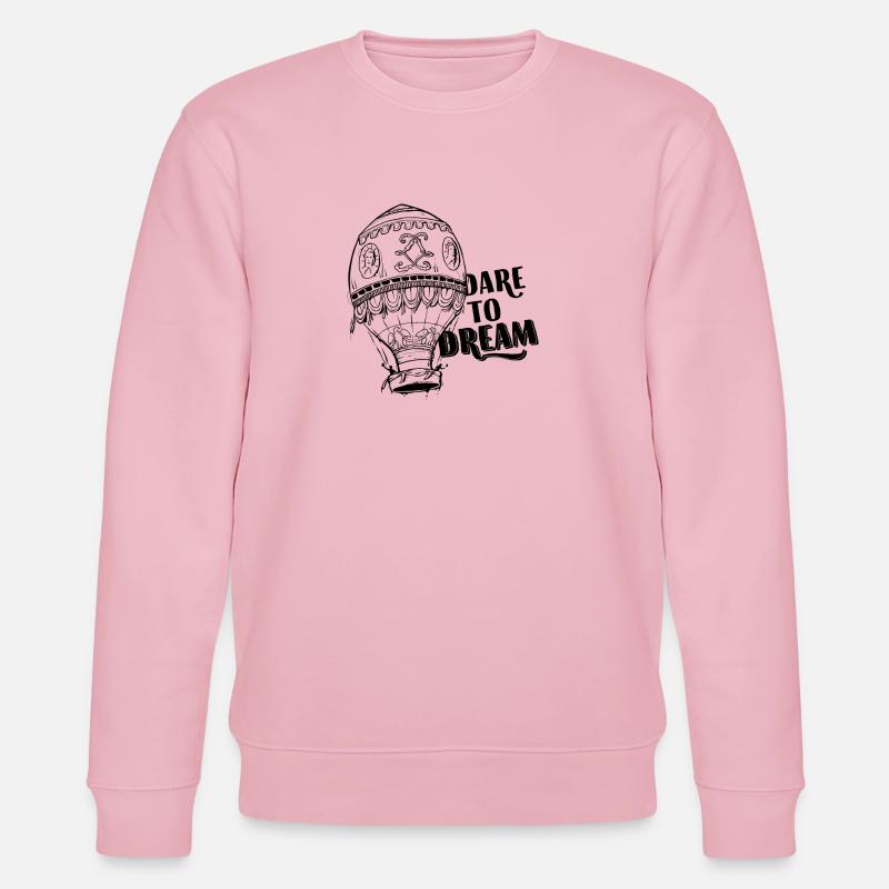 Dare To Dream - Stanley/Stella Unisex Bio-Sweatshirt CHANGER  - Hellrosa