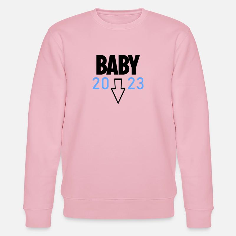 Schwangerschaft 2023 - Schwanger - Stanley/Stella Unisex Bio-Sweatshirt CHANGER  - Hellrosa