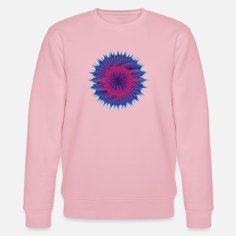 Vektor Blume - Stanley/Stella Unisex Bio-Sweatshirt CHANGER  - Hellrosa