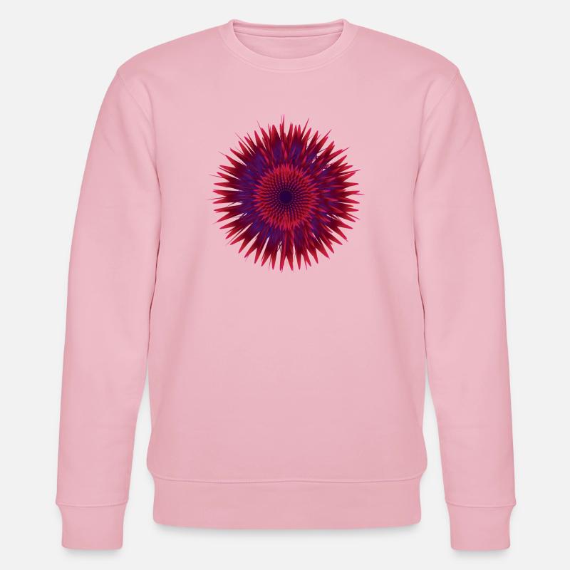 Fleur vectorielle - Sweat bio CHANGER Stanley/Stella Unisexe - rose pâle