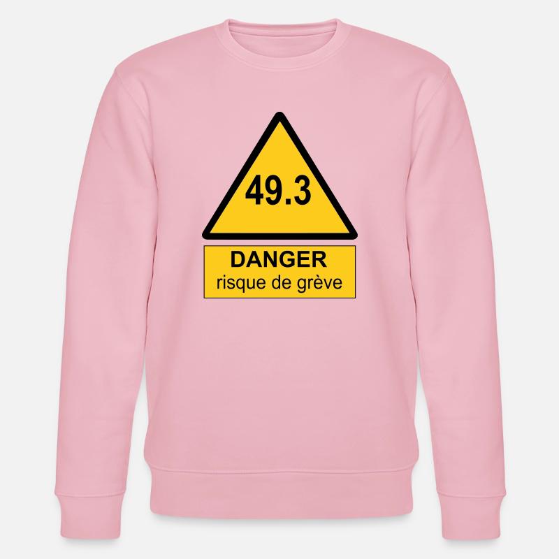 49.3 danger - Sweat bio CHANGER Stanley/Stella Unisexe - rose pâle