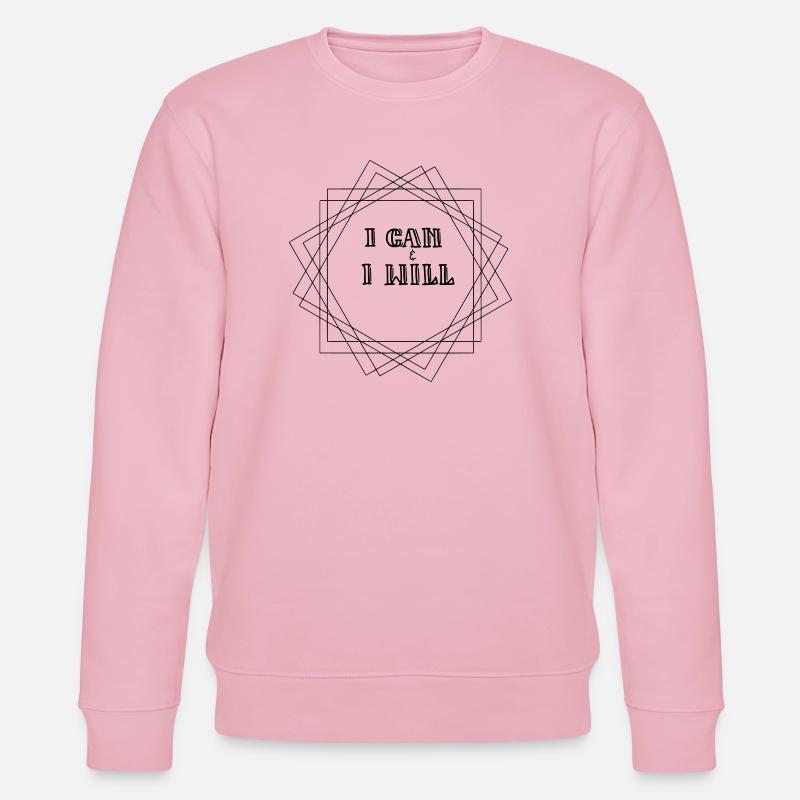 I can I will - Stanley/Stella Unisex Bio-Sweatshirt CHANGER  - Hellrosa
