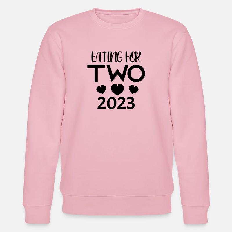 Grossesse Gémeaux 2023 - Sweat bio CHANGER Stanley/Stella Unisexe - rose pâle