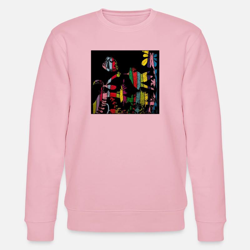 Kolibri - Stanley/Stella Unisex Bio-Sweatshirt CHANGER  - Hellrosa