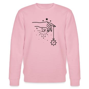 Point de minuit - Sweat bio CHANGER Stanley/Stella Unisexe - rose pâle - Devant - Jaron (178cm) & Liana (172cm)