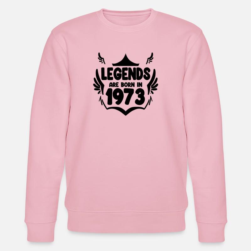 1973 - Né en 1973 - Sweat bio CHANGER Stanley/Stella Unisexe - rose pâle