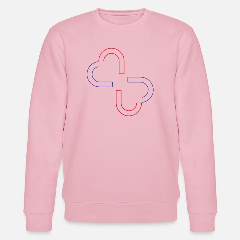 Dual-Core - Stanley/Stella Unisex Bio-Sweatshirt CHANGER  - Hellrosa