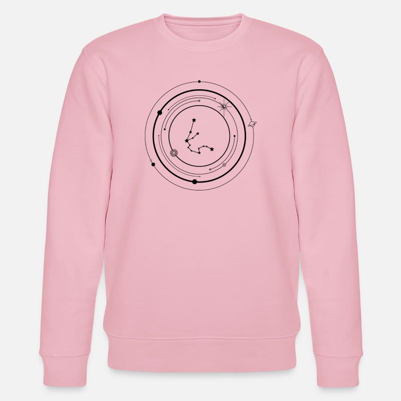 Starburst Dot Constellation - Stanley/Stella CHANGER Unisex Organic Sweatshirt - cotton pink