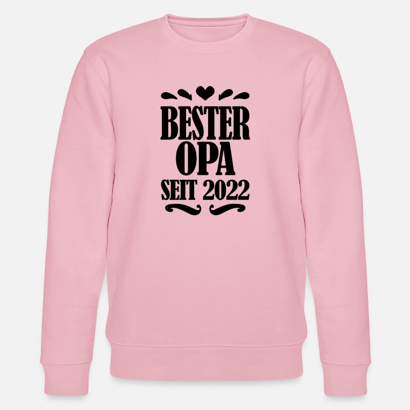 Bester Opa seit 2022 - Stanley/Stella Unisex Bio-Sweatshirt CHANGER - Hellrosa