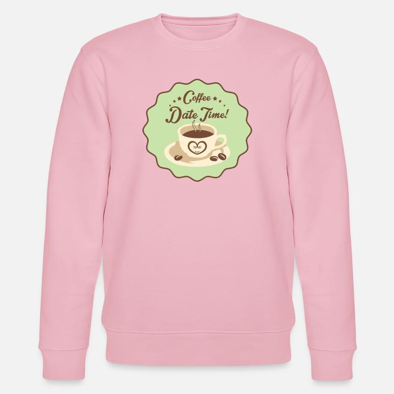 Coffee Date Time - Stanley/Stella Unisex Bio-Sweatshirt CHANGER  - Hellrosa