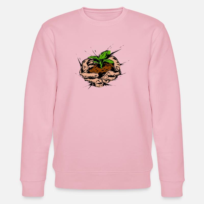Gärtner Garten - Stanley/Stella Unisex Bio-Sweatshirt CHANGER  - Hellrosa