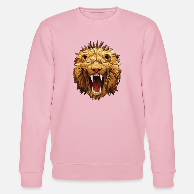 Löwe brüllt - Stanley/Stella Unisex Bio-Sweatshirt CHANGER  - Hellrosa