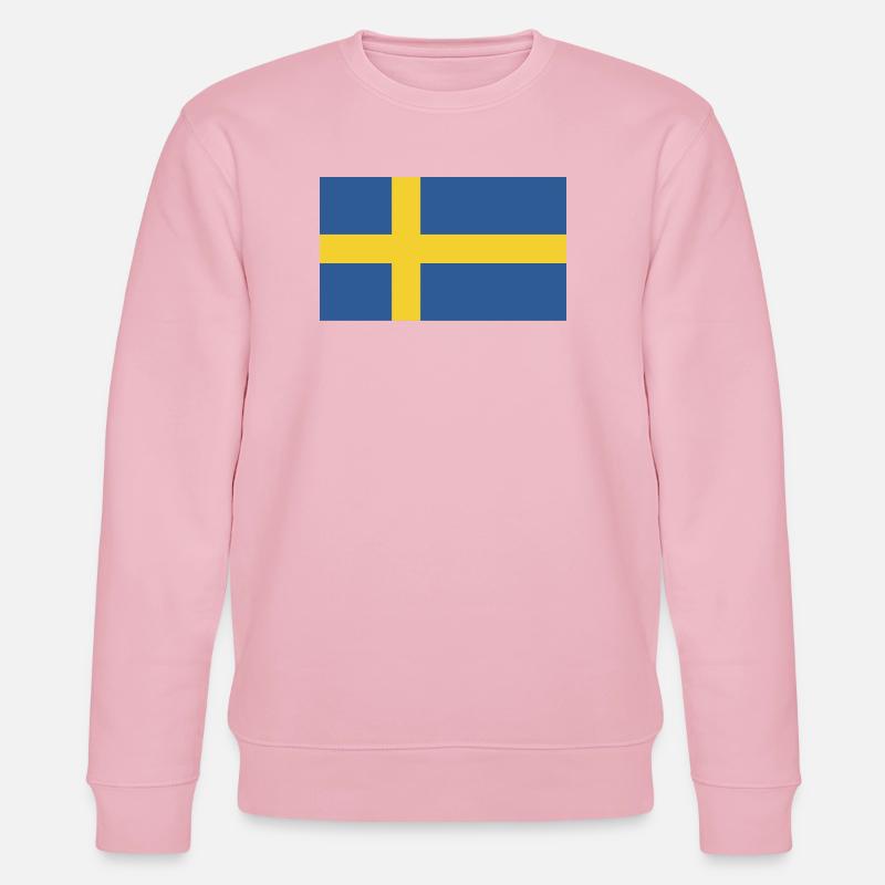 Drapeau national de la Suède - Sweat bio CHANGER Stanley/Stella Unisexe - rose pâle
