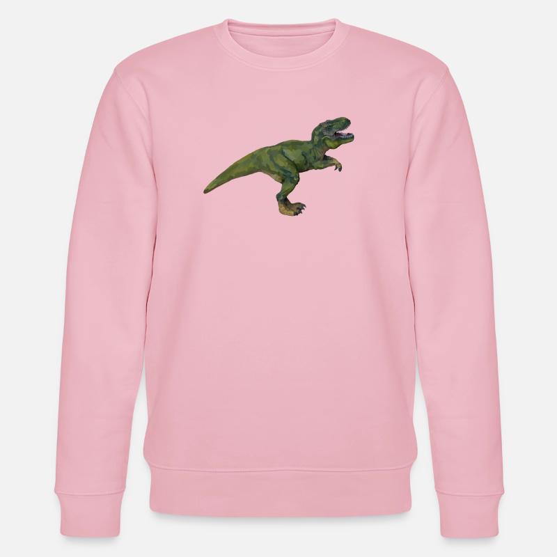 Tom T-Rex - Stanley/Stella CHANGER Unisex Organic Sweatshirt - cotton pink