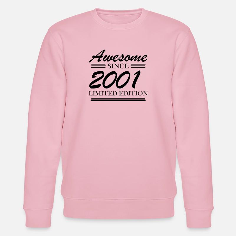 2001 - Born 2001 - Stanley/Stella CHANGER Unisex Organic Sweatshirt - cotton pink