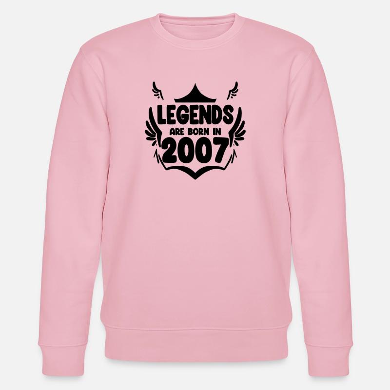 2007 - Né en 2007 - Sweat bio CHANGER Stanley/Stella Unisexe - rose pâle