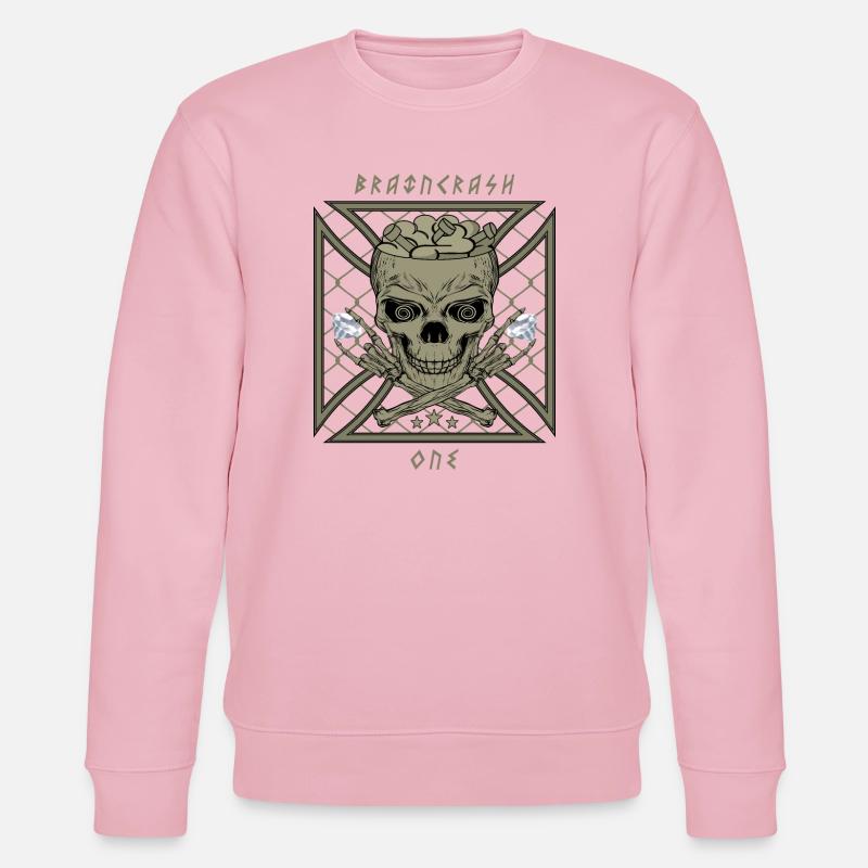 Gehirn Crash eins - Stanley/Stella Unisex Bio-Sweatshirt CHANGER  - Hellrosa