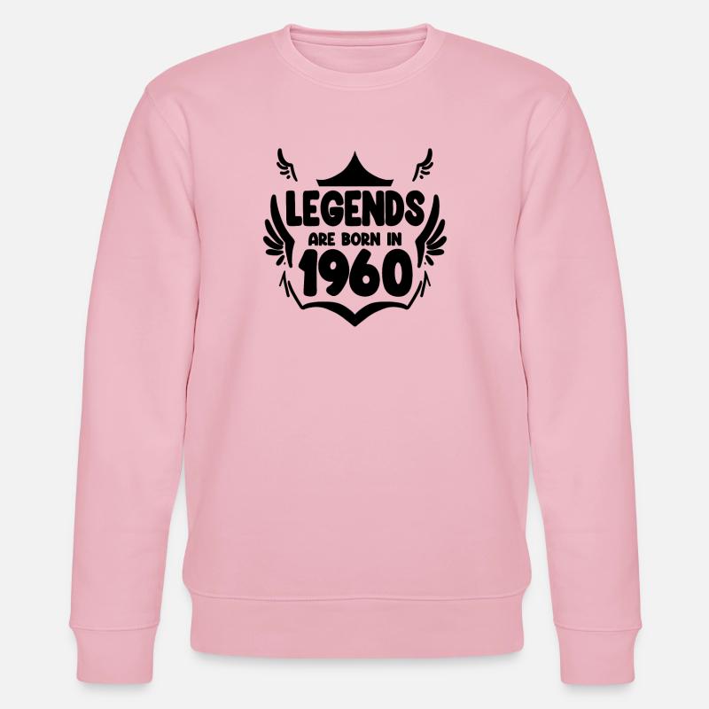 1960 - né en 1960 - Sweat bio CHANGER Stanley/Stella Unisexe - rose pâle