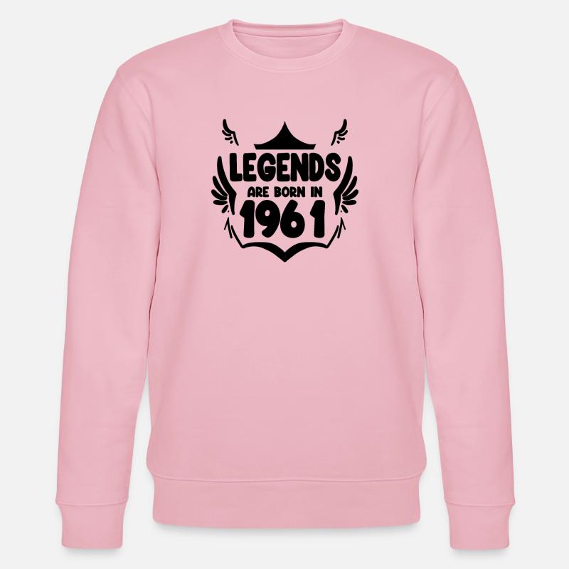 1961 - Né en 1961 - Sweat bio CHANGER Stanley/Stella Unisexe - rose pâle
