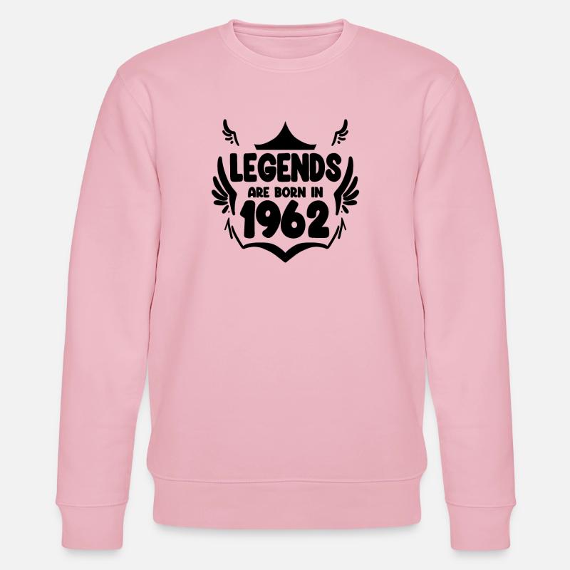 1962 - Né en 1962 - Sweat bio CHANGER Stanley/Stella Unisexe - rose pâle