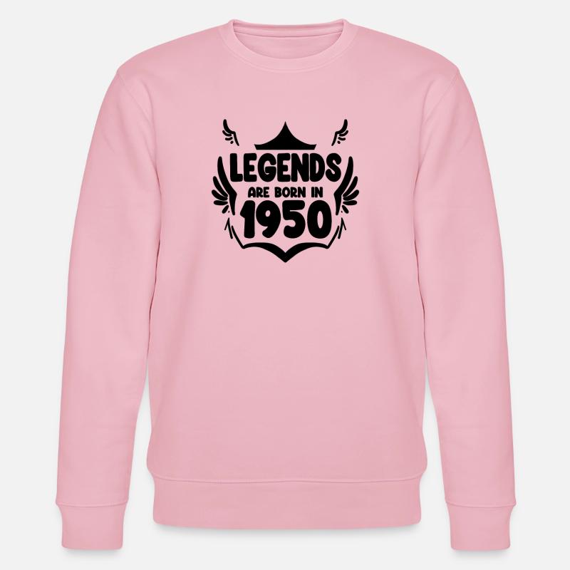 1950 - Born 1950 - Stanley/Stella CHANGER Unisex Organic Sweatshirt - cotton pink