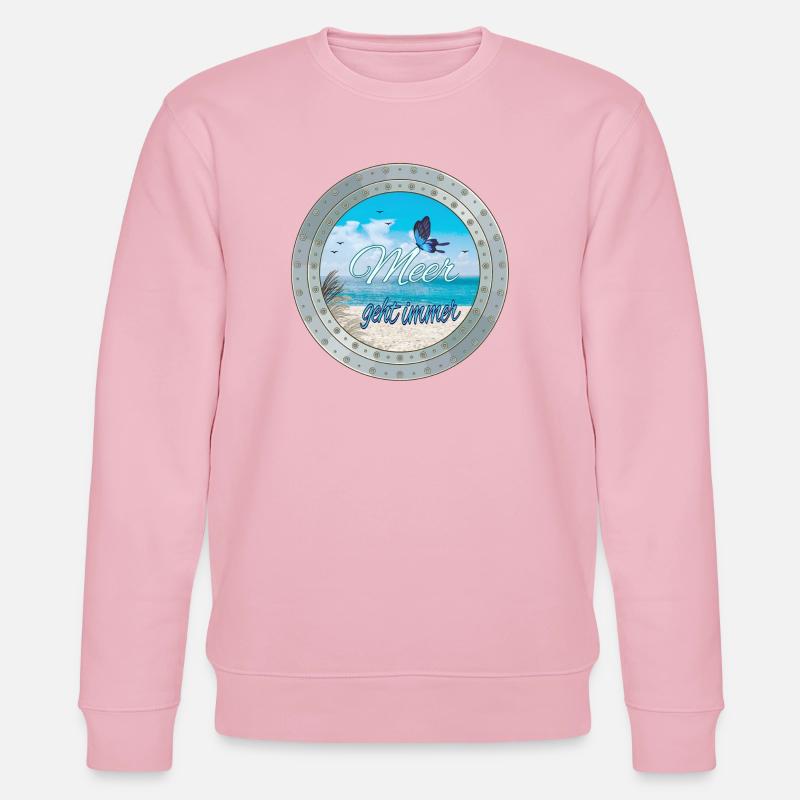 Meer geht immer – Strandlook - Stanley/Stella Unisex Bio-Sweatshirt CHANGER  - Hellrosa