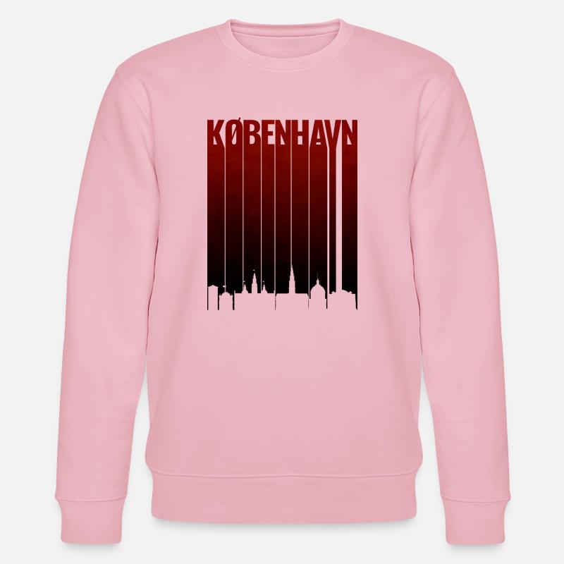 Kopenhagen Rotgradient Typo - Stanley/Stella Unisex Bio-Sweatshirt CHANGER  - Hellrosa