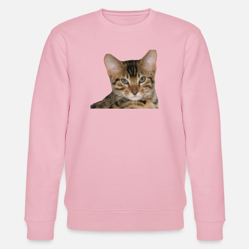 J’aime mon chat guépard - Sweat bio CHANGER Stanley/Stella Unisexe - rose pâle