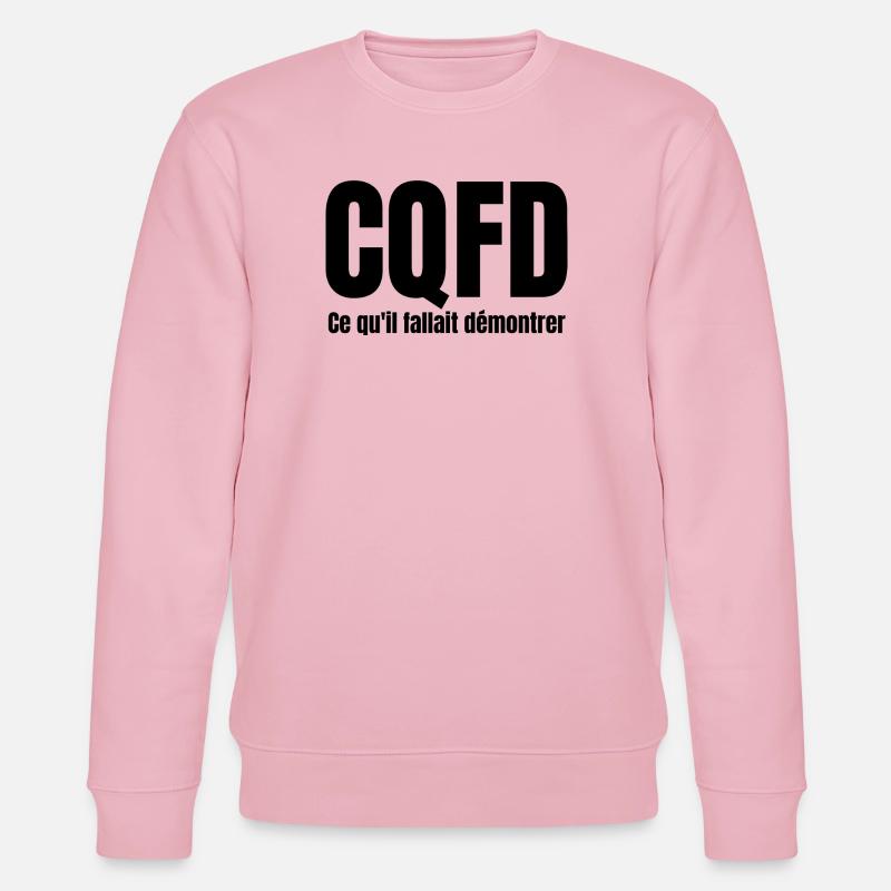 mathématiques, math, CQFD - Sweat bio CHANGER Stanley/Stella Unisexe - rose pâle