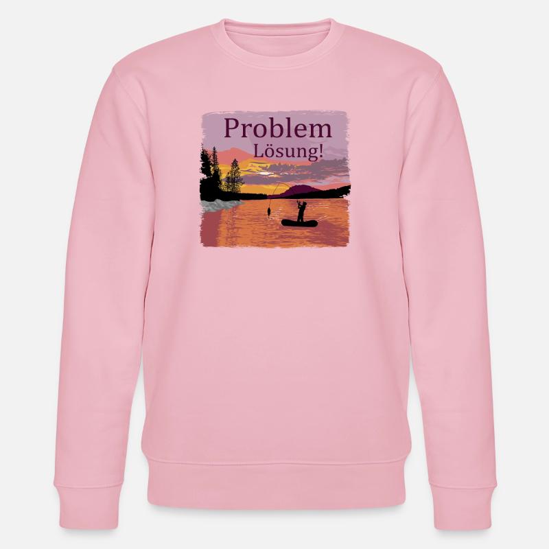 Problem Lösung Angeln - Stanley/Stella Unisex Bio-Sweatshirt CHANGER  - Hellrosa