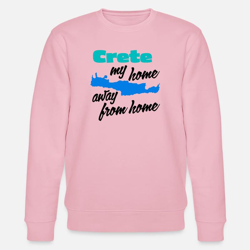 Crète – ma deuxième maison - Sweat bio CHANGER Stanley/Stella Unisexe - rose pâle