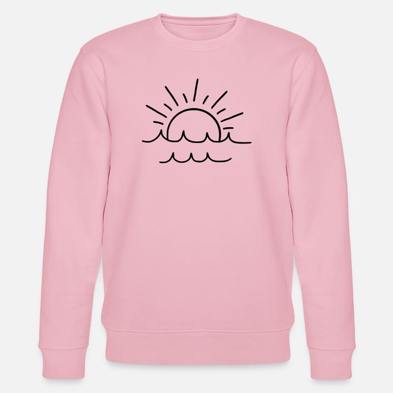 Sonne und Wellen - Stanley/Stella Unisex Bio-Sweatshirt CHANGER  - Hellrosa