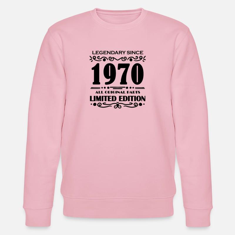 Année de construction 1970 - Sweat bio CHANGER Stanley/Stella Unisexe - rose pâle