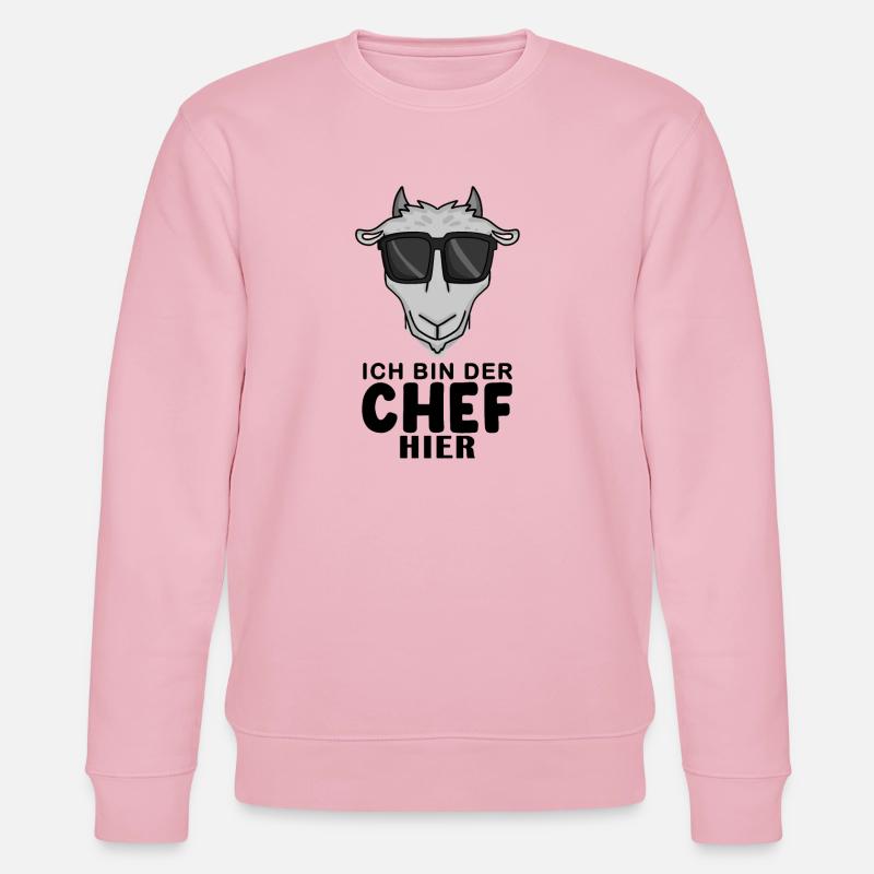 Cool Ziege Chef - Stanley/Stella Unisex Bio-Sweatshirt CHANGER  - Hellrosa