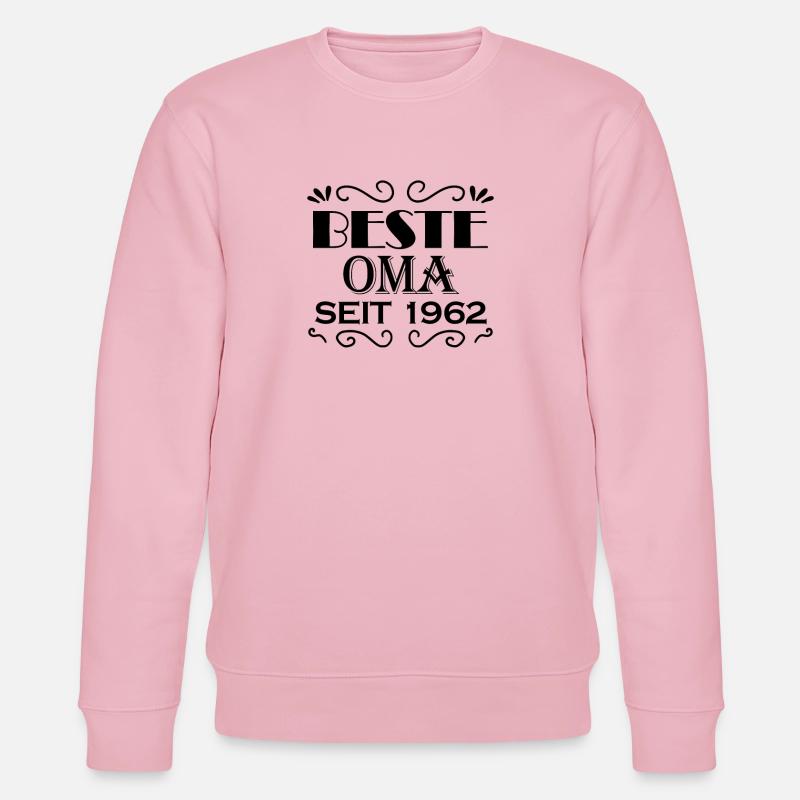 Beste Oma seit 1962 - Stanley/Stella Unisex Bio-Sweatshirt CHANGER  - Hellrosa