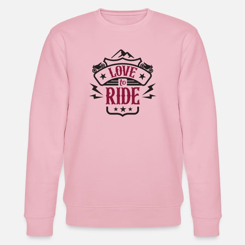Liebe zu reiten - Stanley/Stella Unisex Bio-Sweatshirt CHANGER  - Hellrosa
