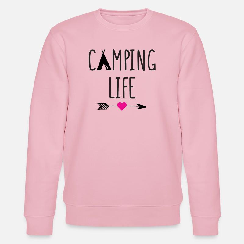 Vie de camping - Sweat bio CHANGER Stanley/Stella Unisexe - rose pâle