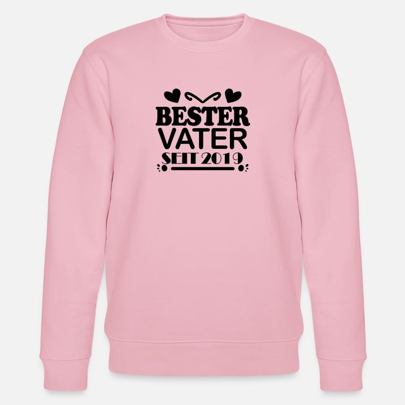 Bester Vater seit 2019 - Stanley/Stella Unisex Bio-Sweatshirt CHANGER  - Hellrosa