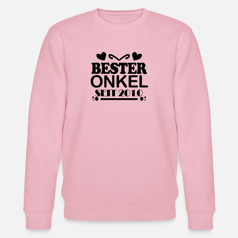 Bester Onkel seit 2010 - Stanley/Stella Unisex Bio-Sweatshirt CHANGER - Hellrosa