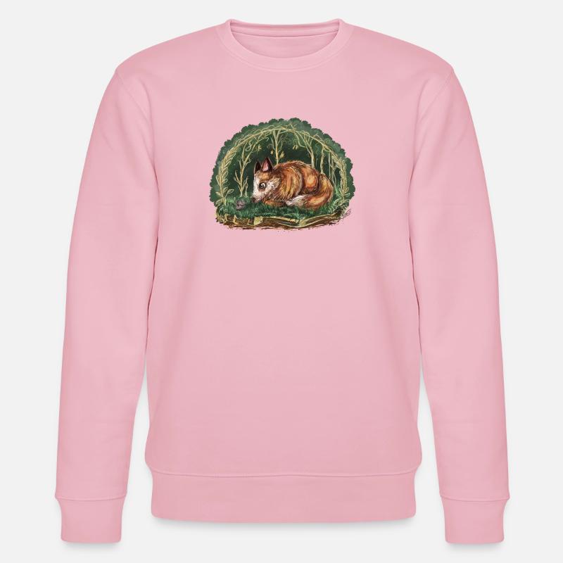 Fuchs und Maus - Stanley/Stella Unisex Bio-Sweatshirt CHANGER  - Hellrosa