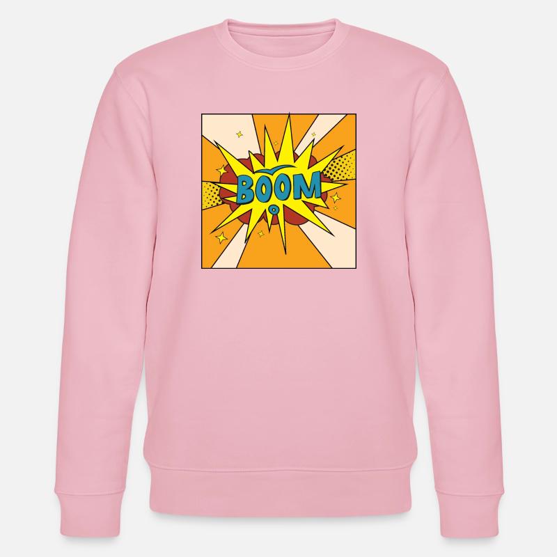Boom Comic Explosion Style - Sweat bio CHANGER Stanley/Stella Unisexe - rose pâle