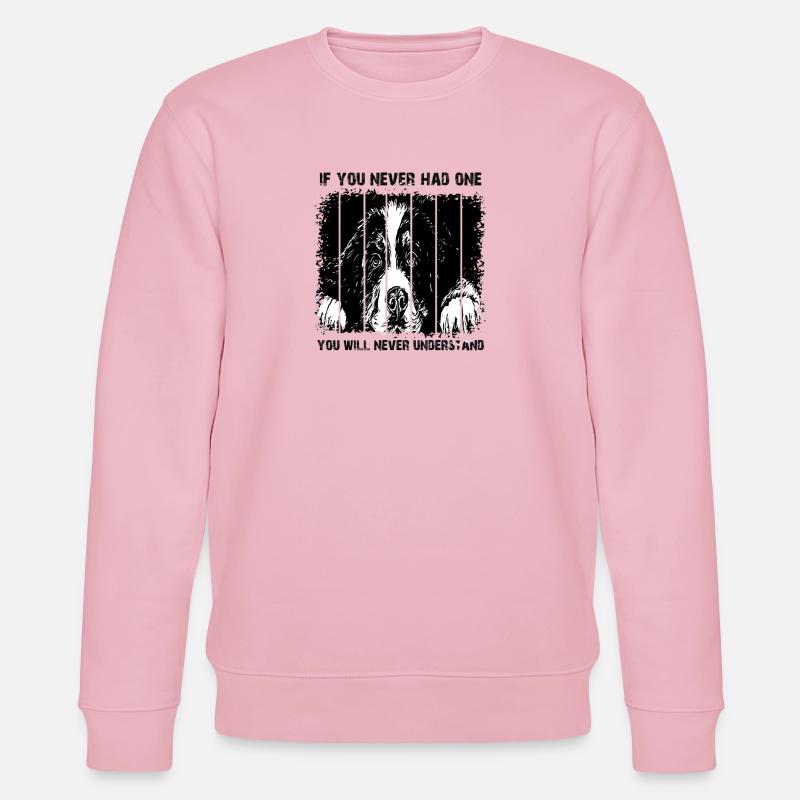 Berner Sennenhund - Stanley/Stella Unisex Bio-Sweatshirt CHANGER  - Hellrosa