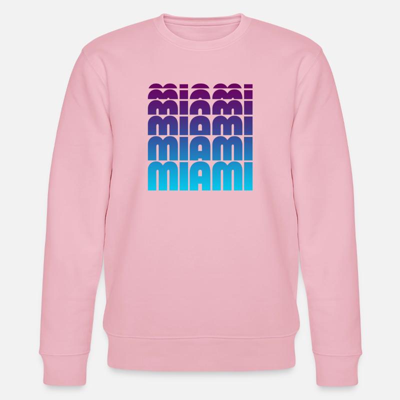 Miami Grid Gradient - Stanley/Stella Unisex Bio-Sweatshirt CHANGER  - Hellrosa