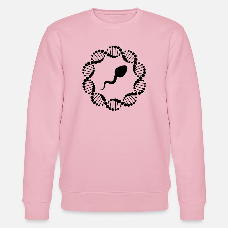 Brin d’ADN en cercle avec spermatozoïdes - Sweat bio CHANGER Stanley/Stella Unisexe - rose pâle