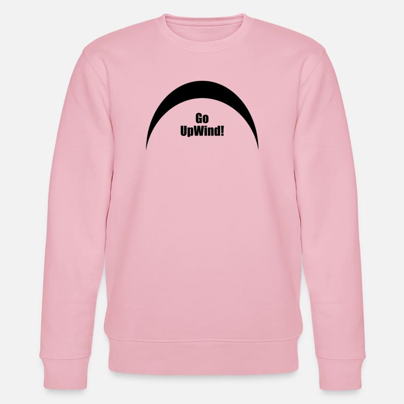 Go Upwind - Kitesurf - Stanley/Stella Unisex Bio-Sweatshirt CHANGER  - Hellrosa