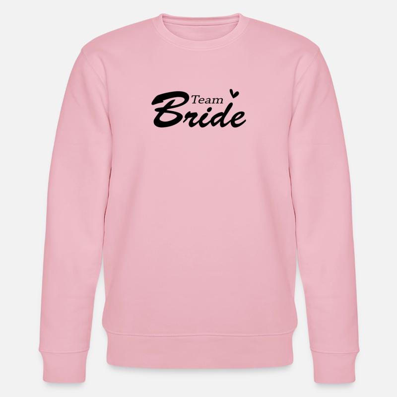 Team Braut Hochzeitsfeier - Stanley/Stella Unisex Bio-Sweatshirt CHANGER  - Hellrosa
