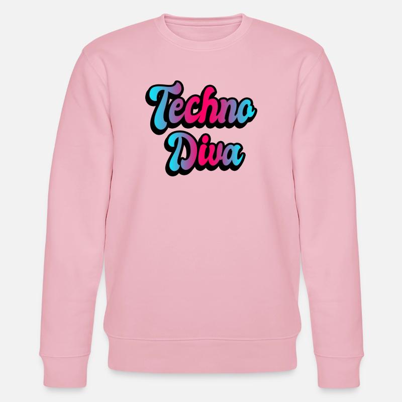 Techno Diva - Stanley/Stella Unisex Bio-Sweatshirt CHANGER  - Hellrosa