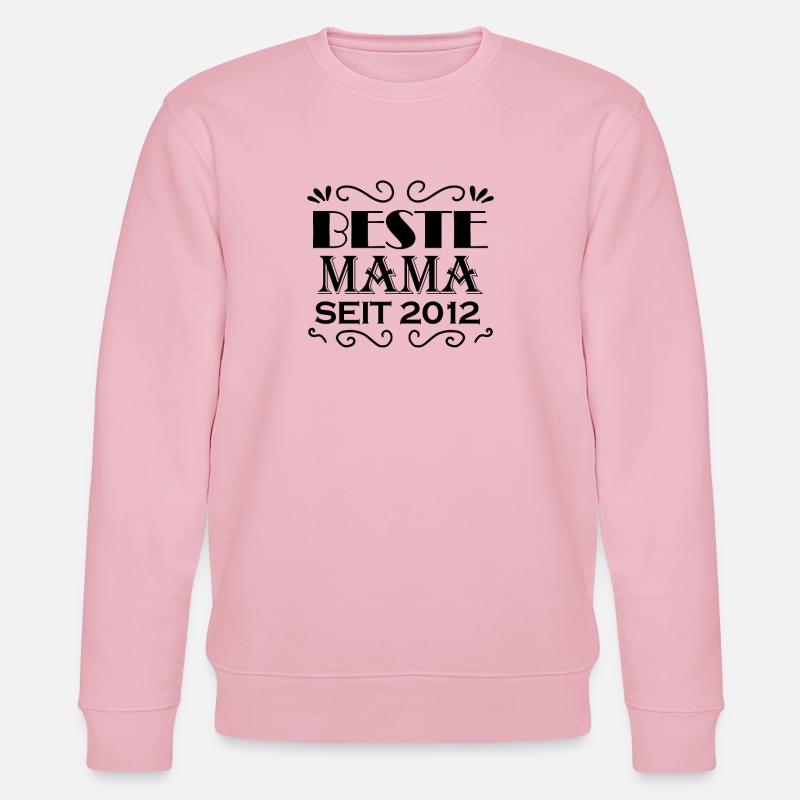 Beste Mama seit 2012 - Stanley/Stella Unisex Bio-Sweatshirt CHANGER  - Hellrosa